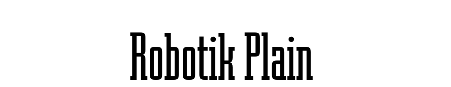 Robotik Plain Font Download Free