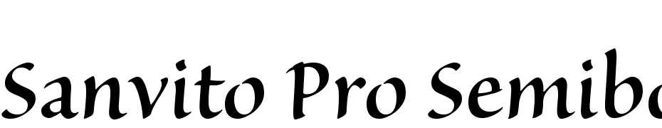 Sanvito Pro Semibold Display Font Download Free