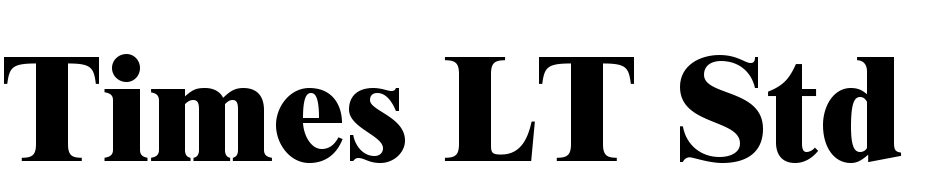 Times LT Std Extra Bold Font Download Free