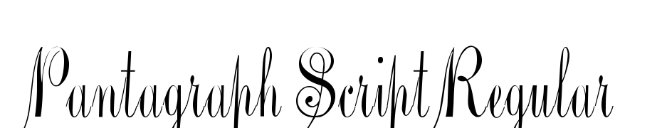 Pantagraph Script Regular Font Download Free