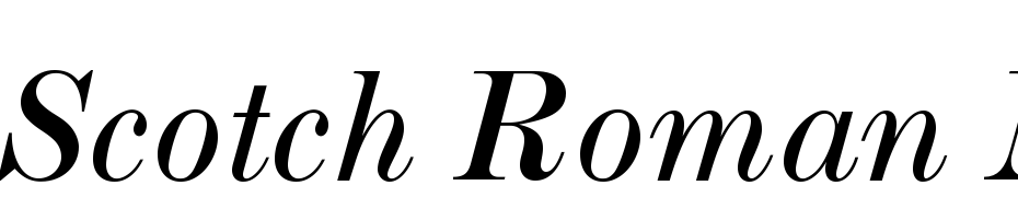 Scotch Roman MT Std Italic Yazı tipi ücretsiz indir