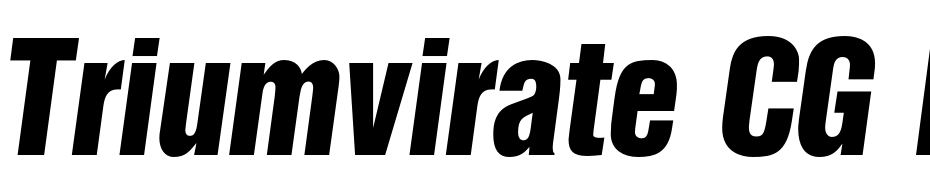 Triumvirate CG Inserat Italic Fuente Descargar Gratis