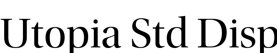 Utopia Std Display Font Download Free