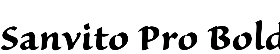Sanvito Pro Bold Caption Font Download Free