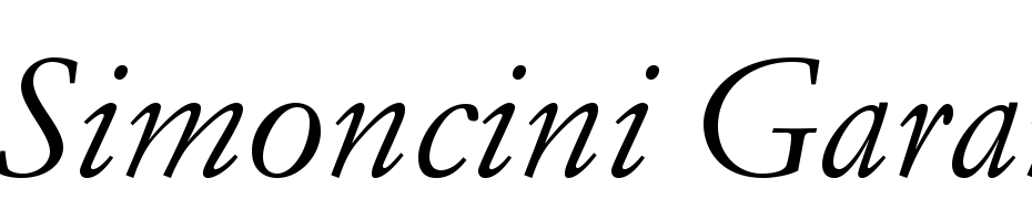Simoncini Garamond Std Italic Font Download Free