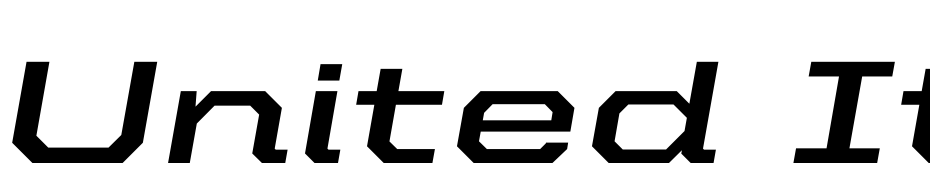 United Italic Ext Bold Font Download Free