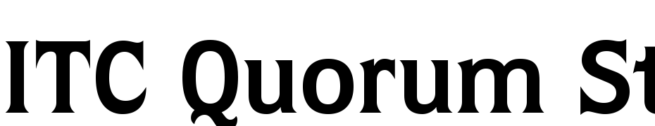 ITC Quorum Std Bold Font Download Free