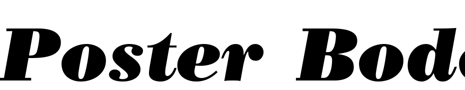 Poster Bodoni CG Italic Polices Telecharger