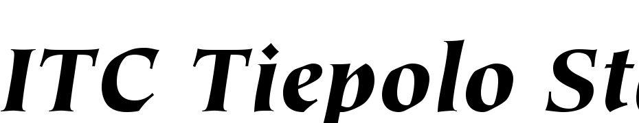 ITC Tiepolo Std Black Italic Font Download Free
