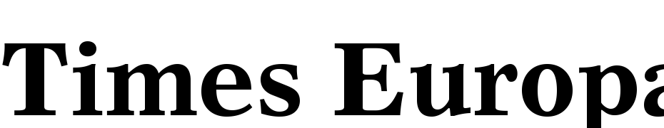 Times Europa LT Std Bold Font Download Free
