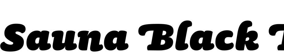 Sauna Black Italic Swash Font Download Free