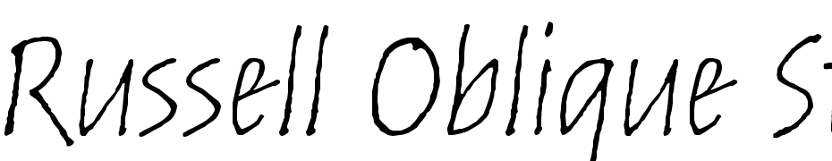 Russell Oblique Std Informal Font Download Free
