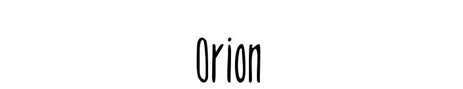Orion Yazı tipi ücretsiz indir