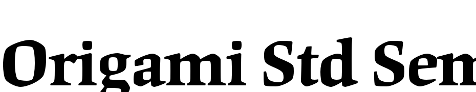 Origami Std Semibold Font Download Free