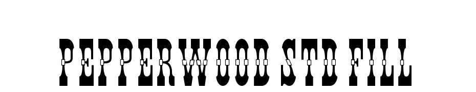 Pepperwood Std Fill Font Download Free