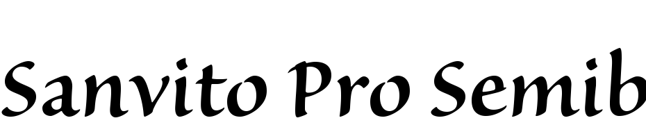 Sanvito Pro Semibold Subhead Font Download Free