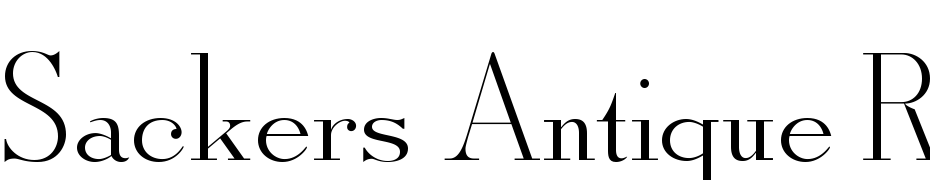 Sackers Antique Roman Solid AT Font Download Free