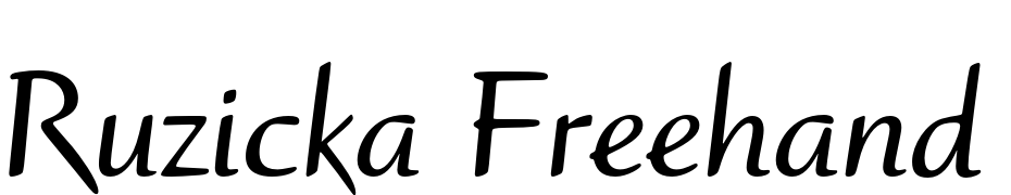 Ruzicka Freehand LT Std Bold Font Download Free