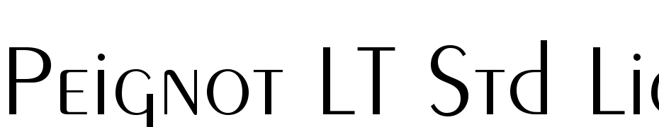 Peignot LT Std Light Font Download Free