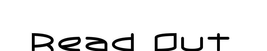 Read Out Font Download Free