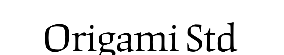Origami Std Font Download Free