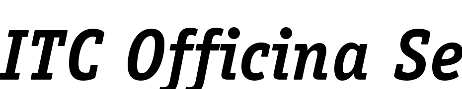 ITC Officina Serif Std Bold Italic Font Download Free