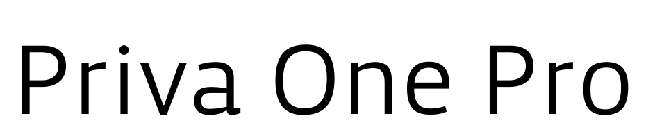 Priva One Pro Font Download Free
