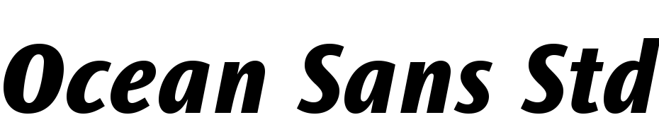 Ocean Sans Std Extra Bold Italic Font Download Free