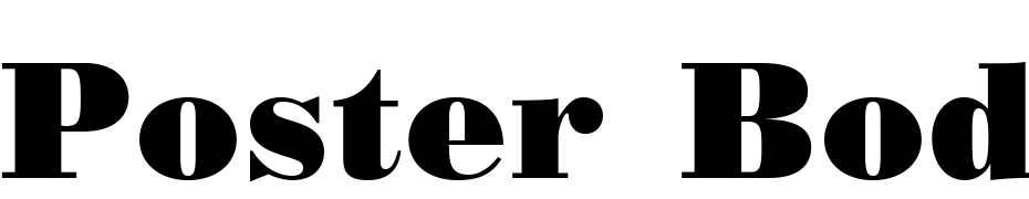 Poster Bodoni CG Font Download Free