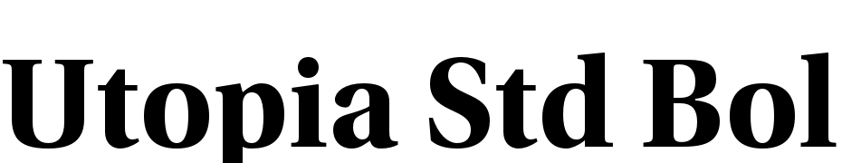 Utopia Std Bold Subhead Font Download Free
