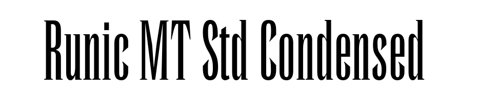 Runic MT Std Condensed Font Download Free