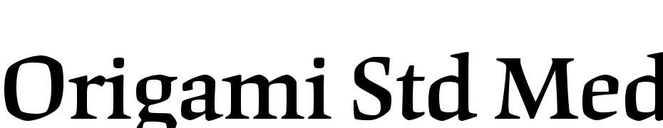 Origami Std Medium Schrift Herunterladen Kostenlos