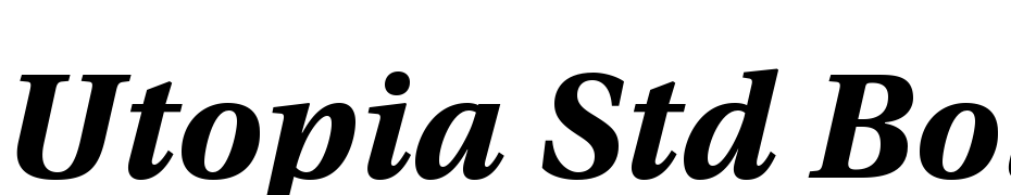 Utopia Std Bold Caption Italic Font Download Free