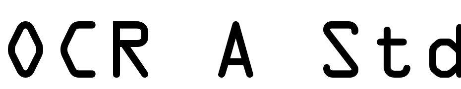 OCR A Std Medium Font Download Free