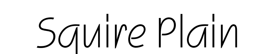 Squire Plain Font Download Free