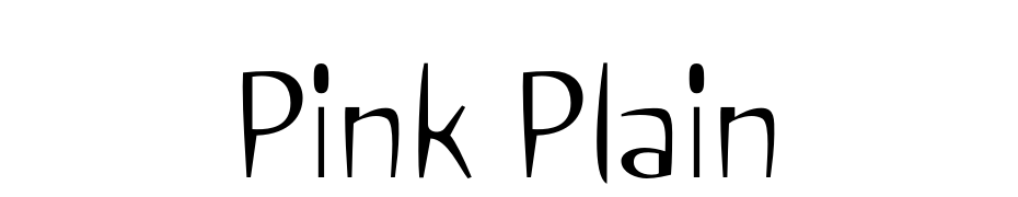 Pink Plain Font Download Free
