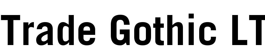 Trade Gothic LT Std Bold Font Download Free