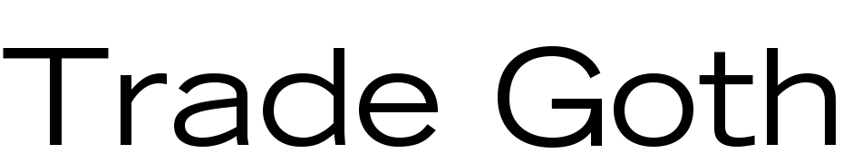 Trade Gothic LT Std Extended Font Download Free