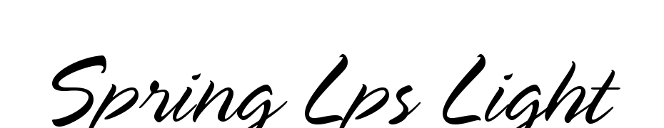 Spring LP Std Light Font Download Free