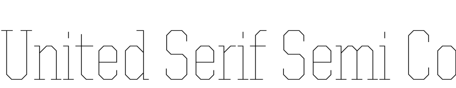 United Serif Semi Cond Thin Yazı tipi ücretsiz indir