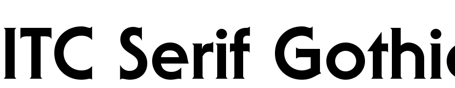 ITC Serif Gothic Std Extra Bold Font Download Free