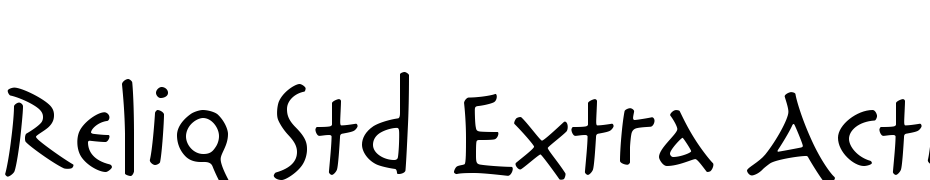 Reliq Std Extra Active Font Download Free