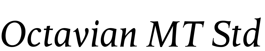 Octavian MT Std Italic Font Download Free