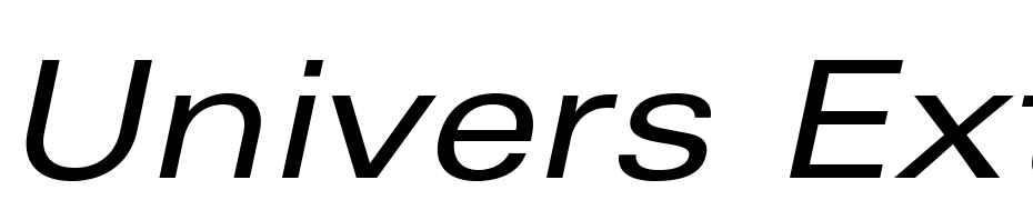 Univers LT Std 53 Extended Oblique Font Download Free