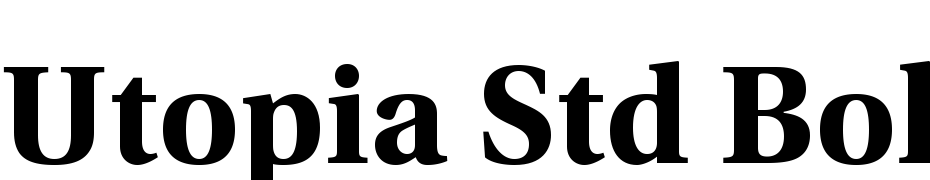 Utopia Std Bold Font Download Free
