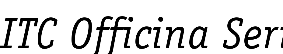 ITC Officina Serif Std Book Italic Yazı tipi ücretsiz indir