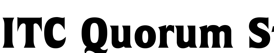 ITC Quorum Std Black Font Download Free