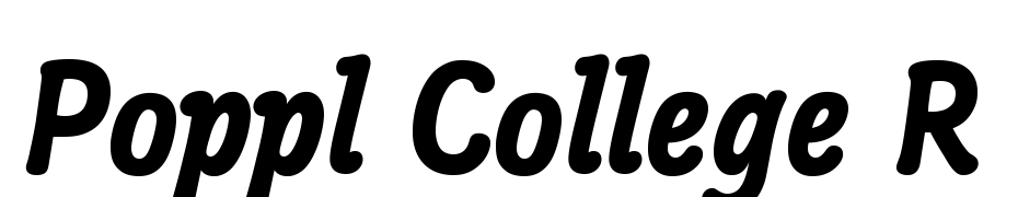 Poppl College R Font Download Free