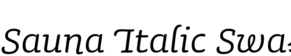 Sauna Italic Swash Font Download Free