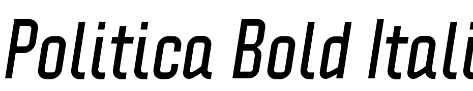 Politica Bold Italic Font Download Free